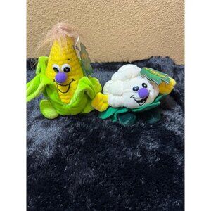 Vintage Veggie Friend Collectibles Limited Edition Corn & Cauliflower Plush 1997